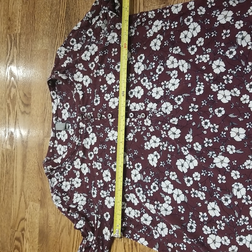 (M) Denver Hayes Floral Soft Viscose Blend Work Classy Collared Casual - Picture 4 of 7